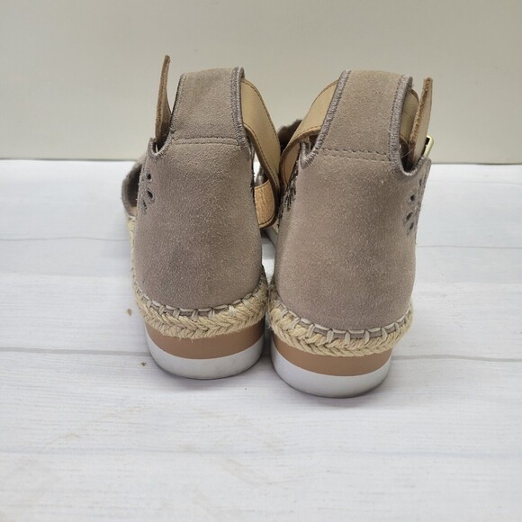 CROWN VINTAGE Tan Espadrille Sandals Size 7 - Picture 4 of 5